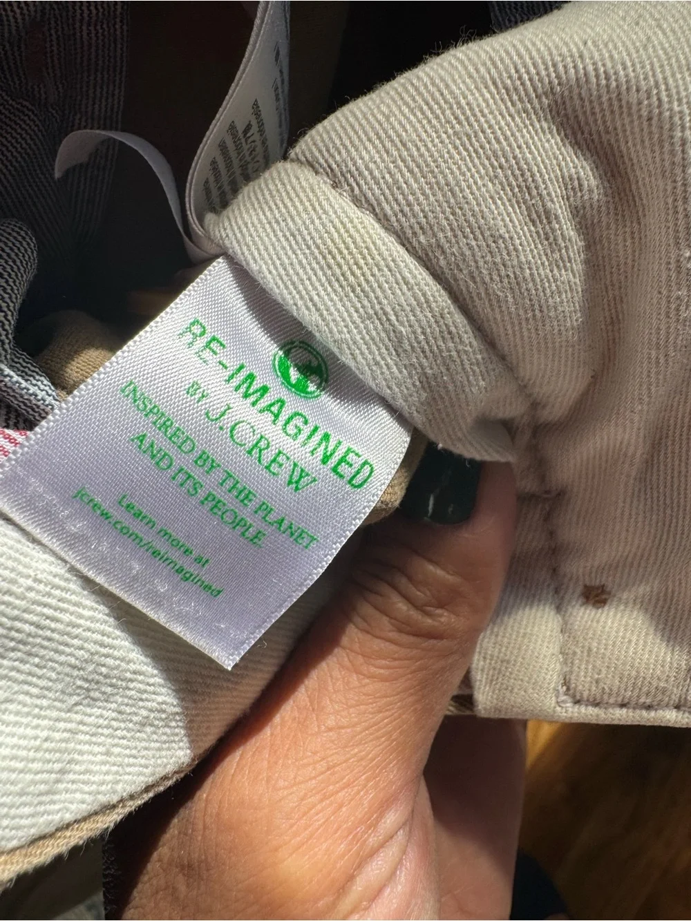 J. Crew Olive/Taupe Slim Straight Chinos SZ 35/32 GUC